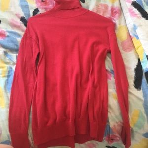 short long sleeve turtle neck dress